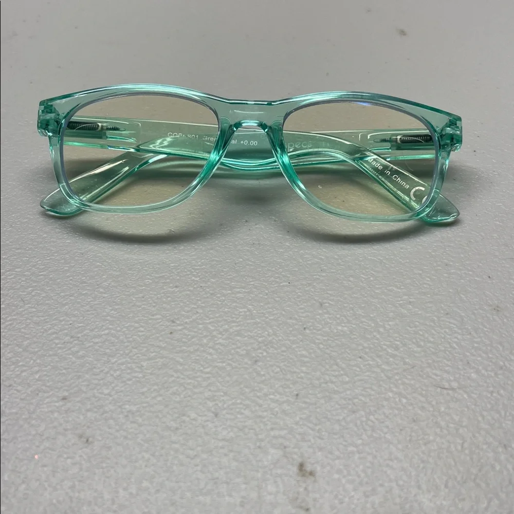 2 Speck Kids Glasses - Pink and Green glasses.